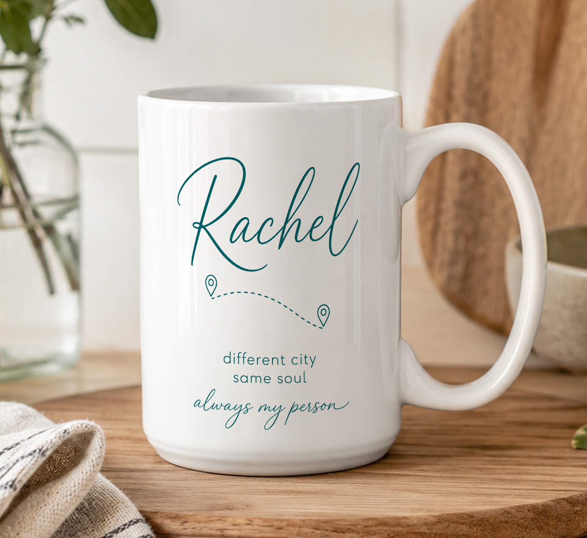 Personalised Best Friend Mug – Long Distance Friendship Gift with Name - Image 5