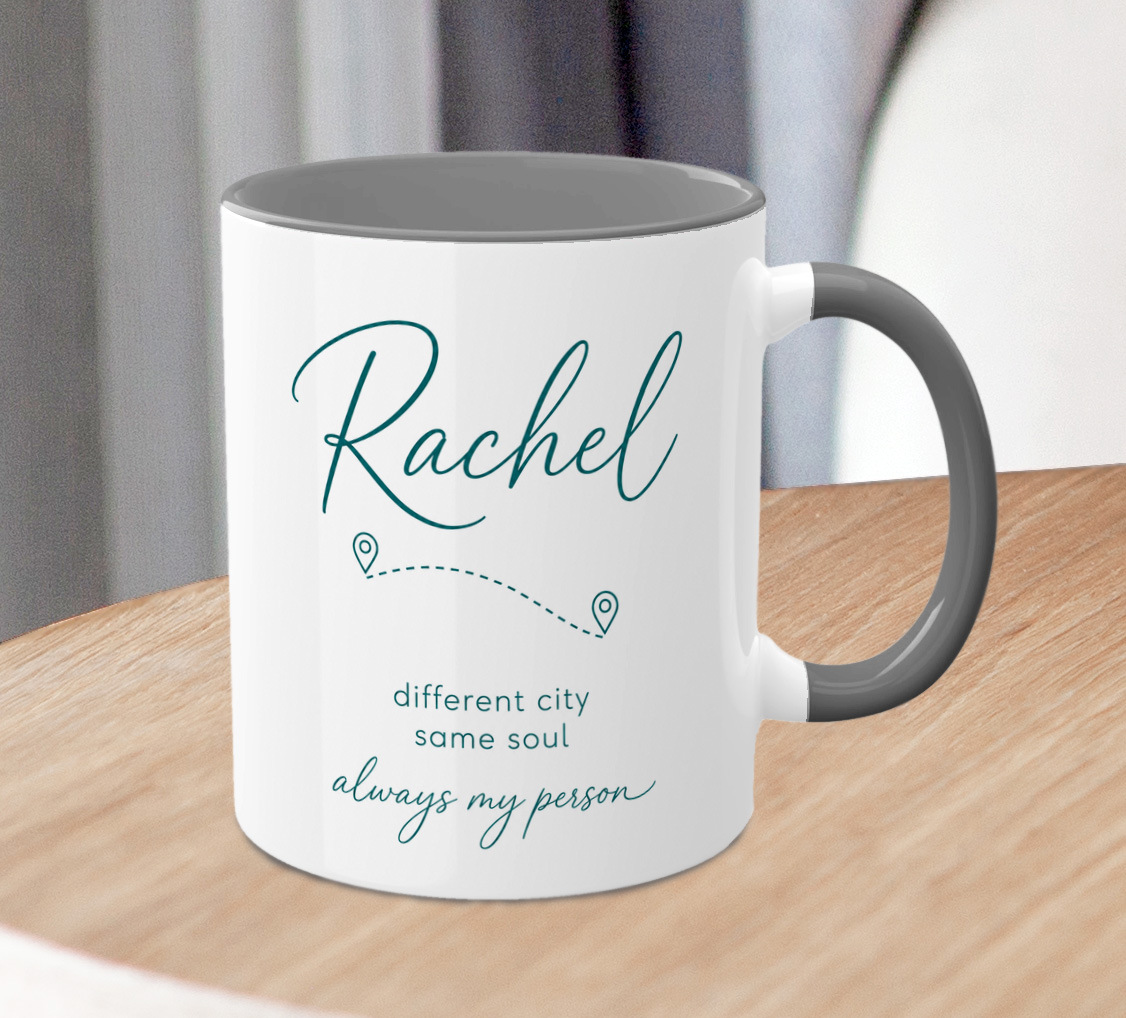 Personalised Best Friend Mug – Long Distance Friendship Gift with Name - Image 3