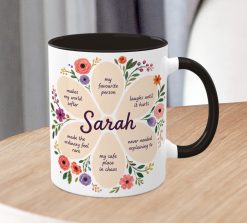 Alternative view of Personalised Best Friend Mug – Custom Floral Friendship Gift with Name