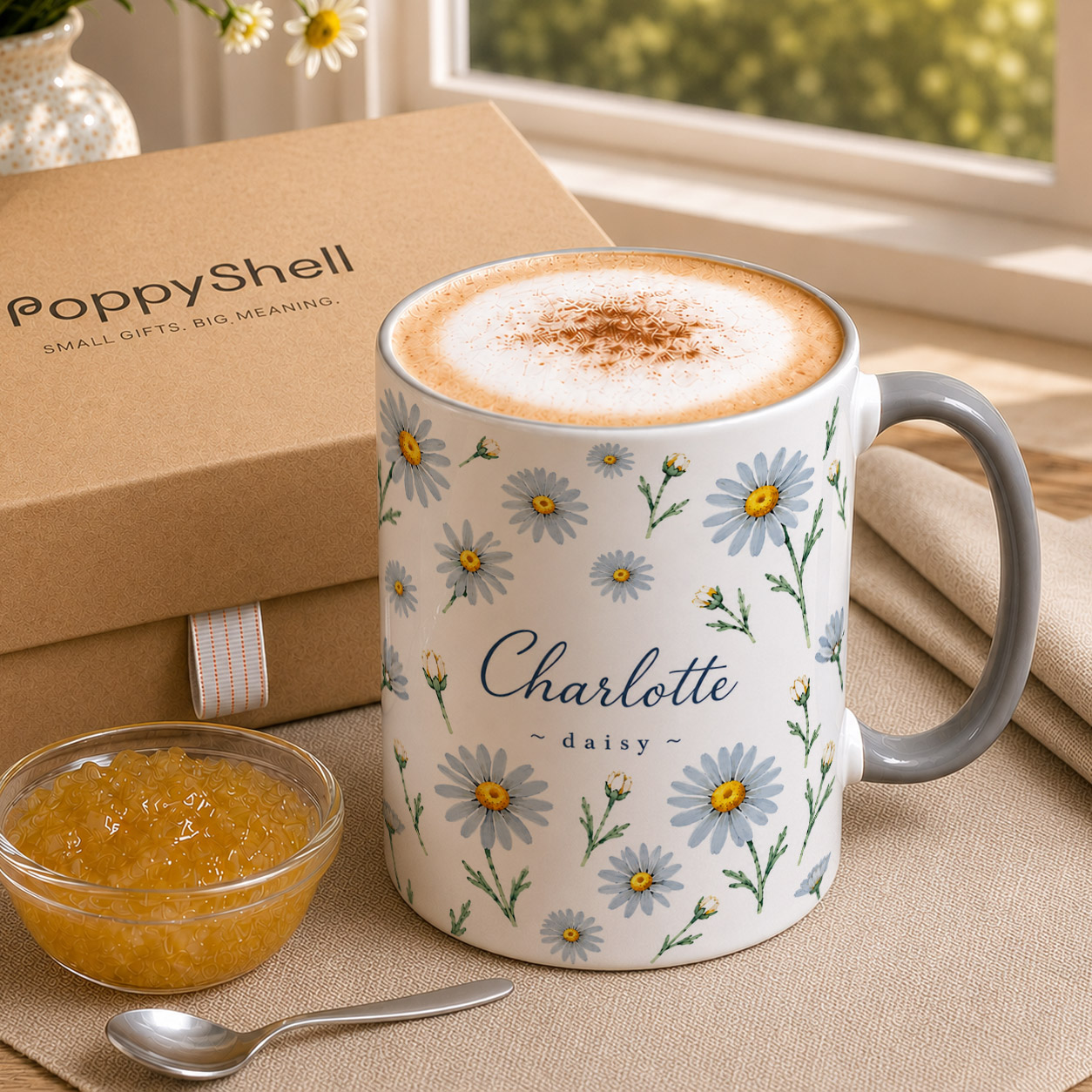 Personalised Birth Flower Mug — Custom Name & Birth Month Keepsake - Image 3