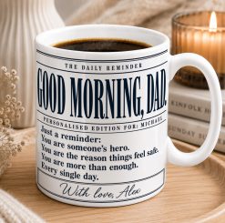 Personalised Dad Reminder Mug – Custom Gift with Names
