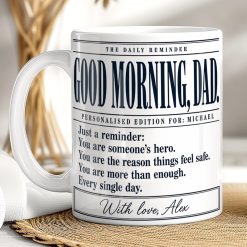 Personalised Dad Reminder Mug – Custom Gift with Names