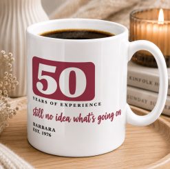 Personalised Years of Experience Mug – Funny Birthday Gift