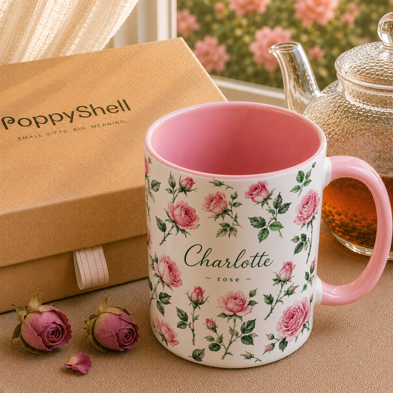 Personalised Birth Flower Mug — Custom Name & Birth Month Keepsake - Image 4