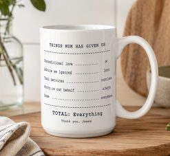 Personalised Mum Receipt Mug – Custom Thank You Gift from Children - Image 5