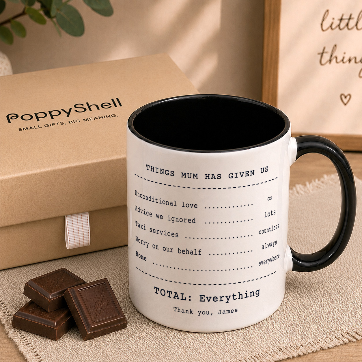 Personalised Mum Receipt Mug – Custom Thank You Gift from Children - Image 3