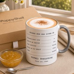 Alternative view of Personalised Mum Receipt Mug – Custom Thank You Gift from Children