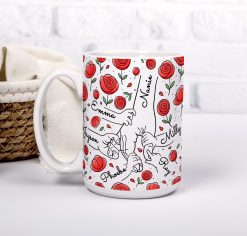 Personalised Family Hands Rose Mug – Custom Names Gift for Mum - Image 5