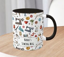 Personalised Sewing Mug – Custom Seamstress Gift with Name - Image 3
