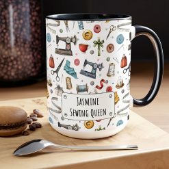 Personalised Sewing Mug – Custom Seamstress Gift with Name - Image 9