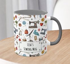 Alternative view of Personalised Sewing Mug – Custom Seamstress Gift with Name