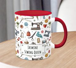 Personalised Sewing Mug – Custom Seamstress Gift with Name - Image 5