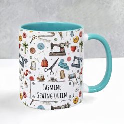 Personalised Sewing Mug – Custom Seamstress Gift with Name - Image 6
