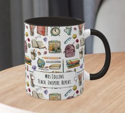 Personalised Teacher Mug – Custom Name Thank You Gift for Teacher - Image 4