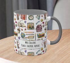 Alternative view of Personalised Teacher Mug – Custom Name Thank You Gift for Teacher