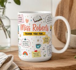 Personalised Teacher Thank You Mug – Custom Name Appreciation Gift - Image 5