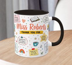 Alternative view of Personalised Teacher Thank You Mug – Custom Name Appreciation Gift