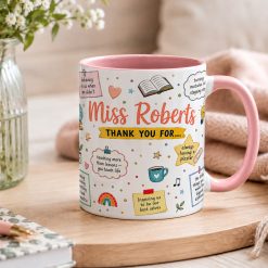 Alternative view of Personalised Teacher Thank You Mug – Custom Name Appreciation Gift