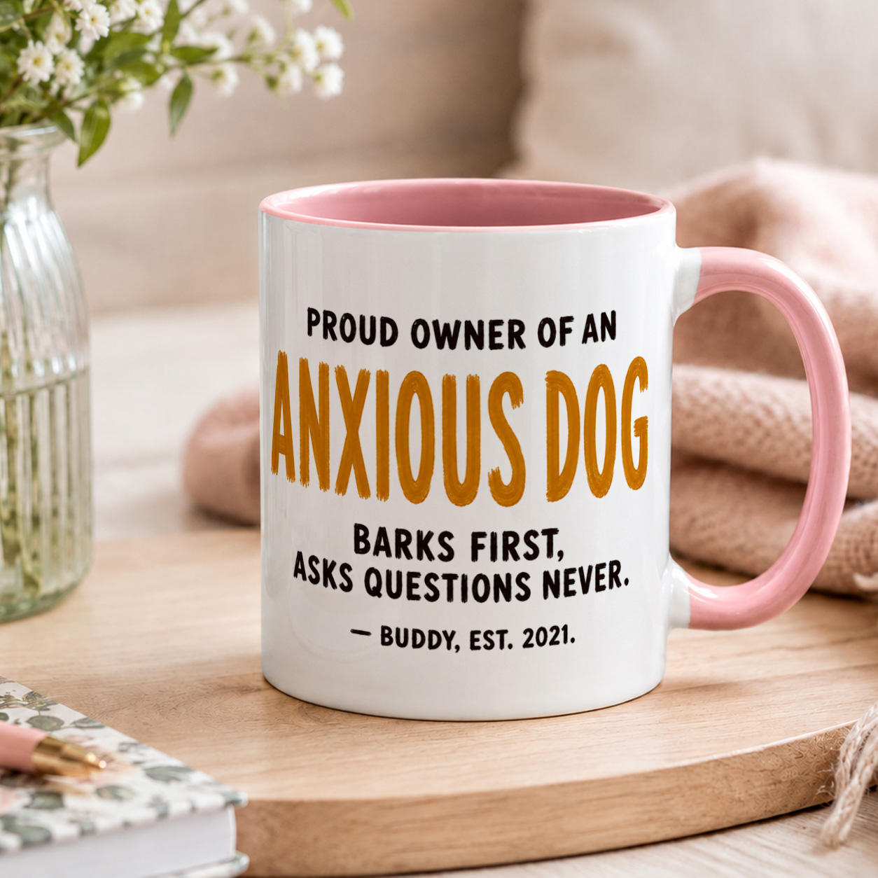 Personalised Anxious Dog Mug – Funny Dog Owner Gift - Image 4