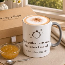 Personalised Engagement Mug – Custom Names & Date, Proposal Gift - Image 4