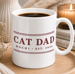 Personalised Cat Mum or Cat Dad Mug – Custom Cat Lover Gift