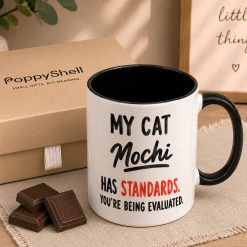 Alternative view of Personalised Cat Mug – Custom Pet Name Gift for Cat Lovers