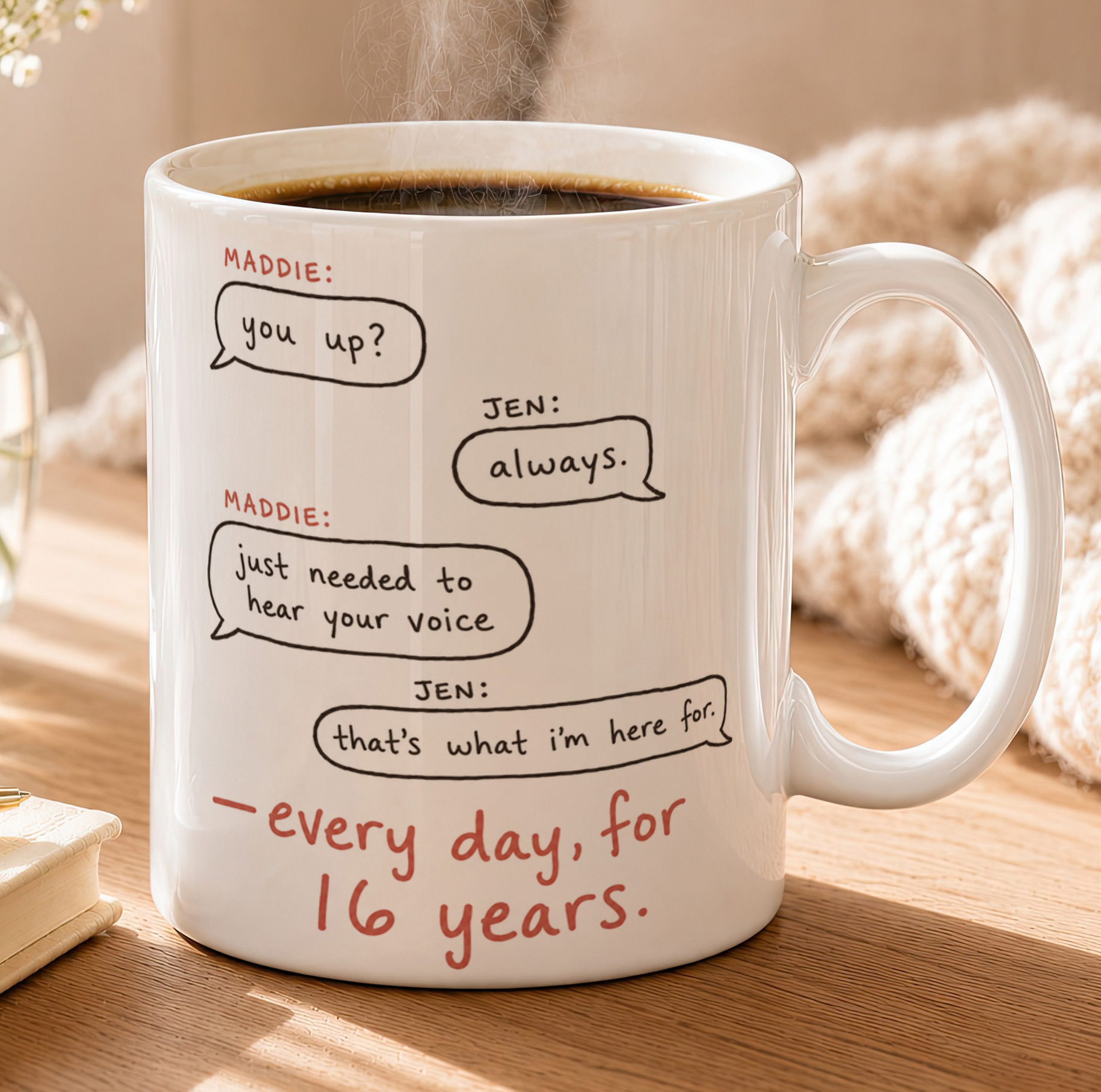Personalised Chat Mug – Custom Best Friend Conversation Gift