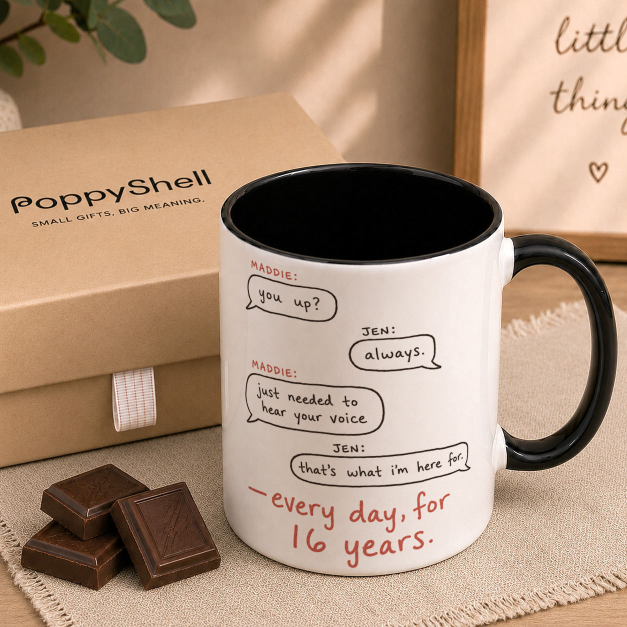 Personalised Chat Mug – Custom Best Friend Conversation Gift - Image 4