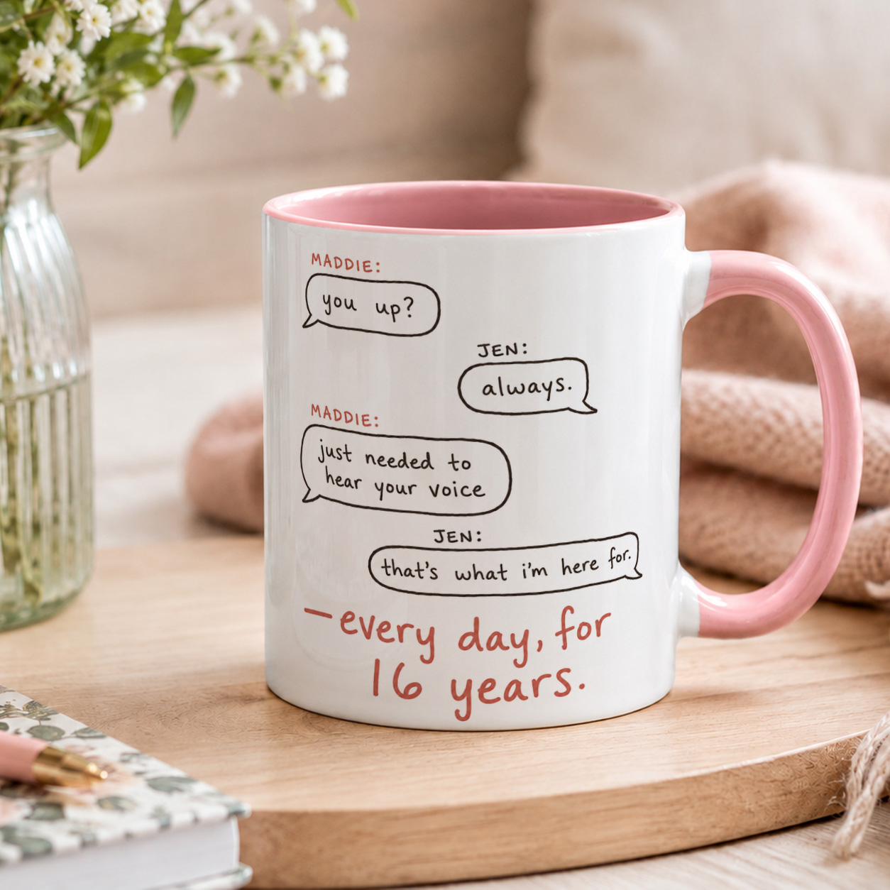 Personalised Chat Mug – Custom Best Friend Conversation Gift - Image 2