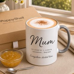 Personalised Coordinates Mug – Custom Mum Gift with Location - Image 3