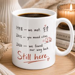 Personalised Best Friend Timeline Mug – Custom Friendship Gift
