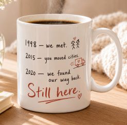 Personalised Best Friend Timeline Mug – Custom Friendship Gift