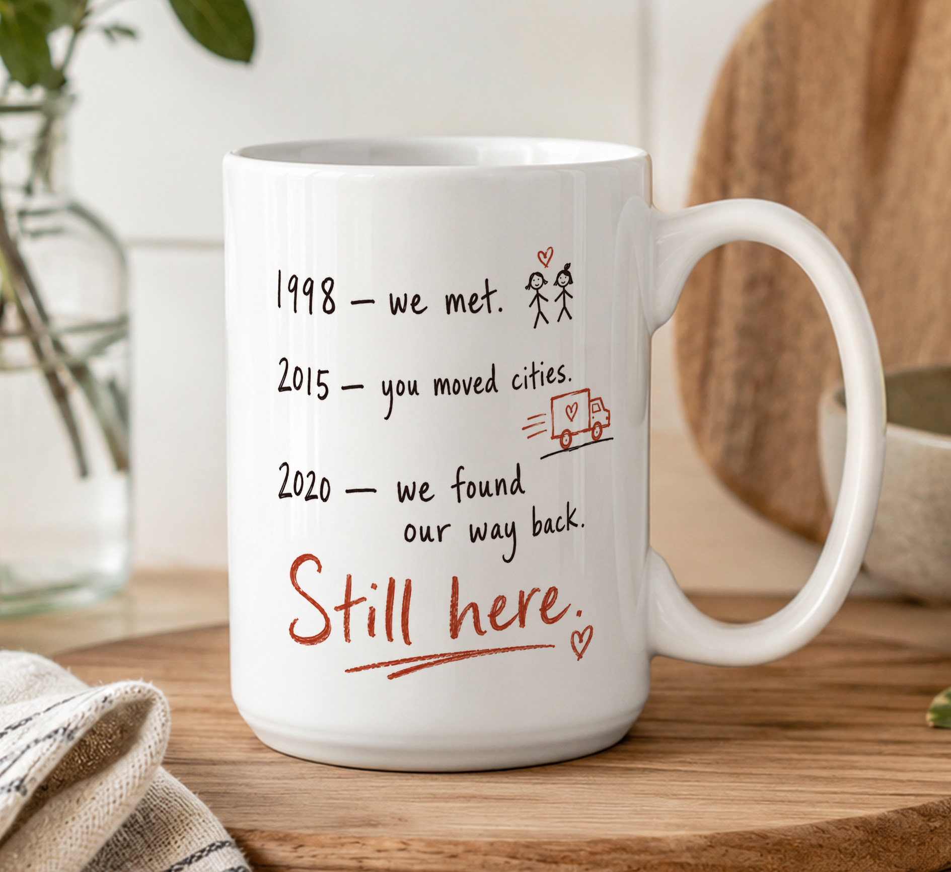Personalised Best Friend Timeline Mug – Custom Friendship Gift - Image 5