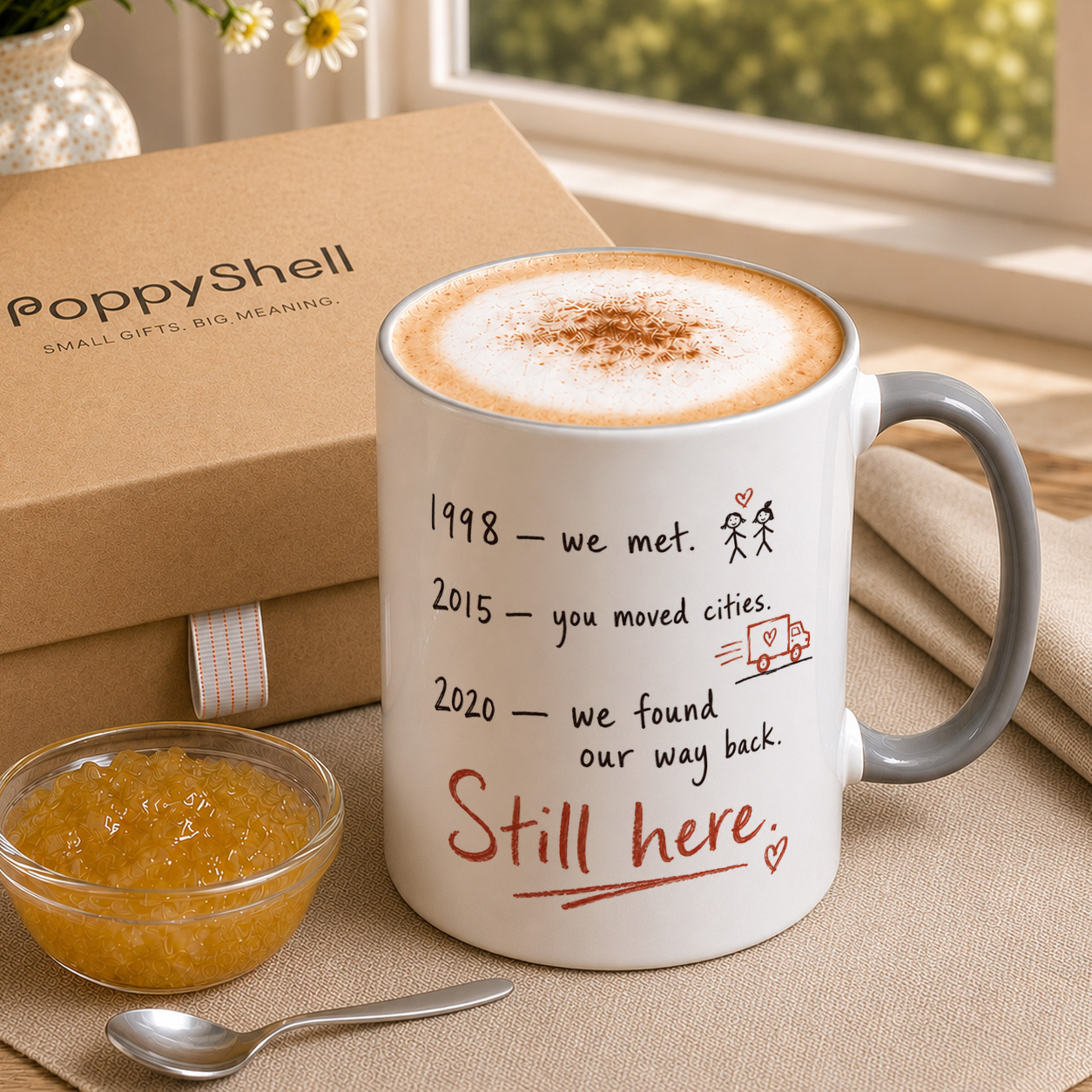 Personalised Best Friend Timeline Mug – Custom Friendship Gift - Image 3