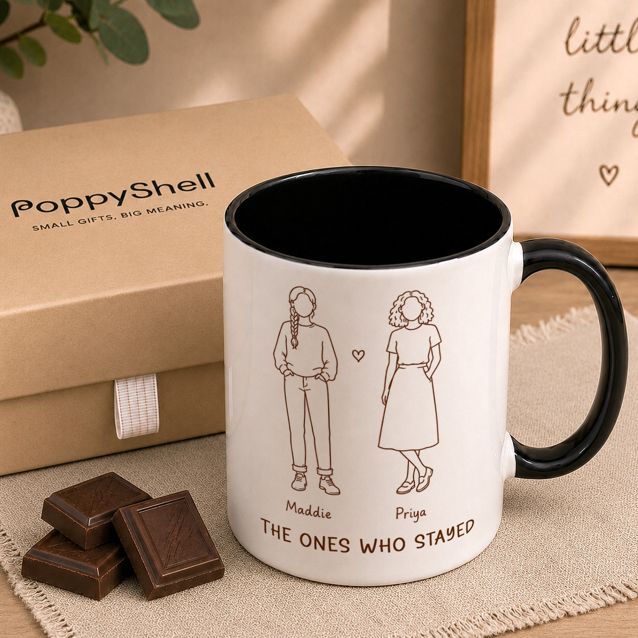 Personalised Best Friends Mug – Custom Faceless Friendship Gift - Image 4
