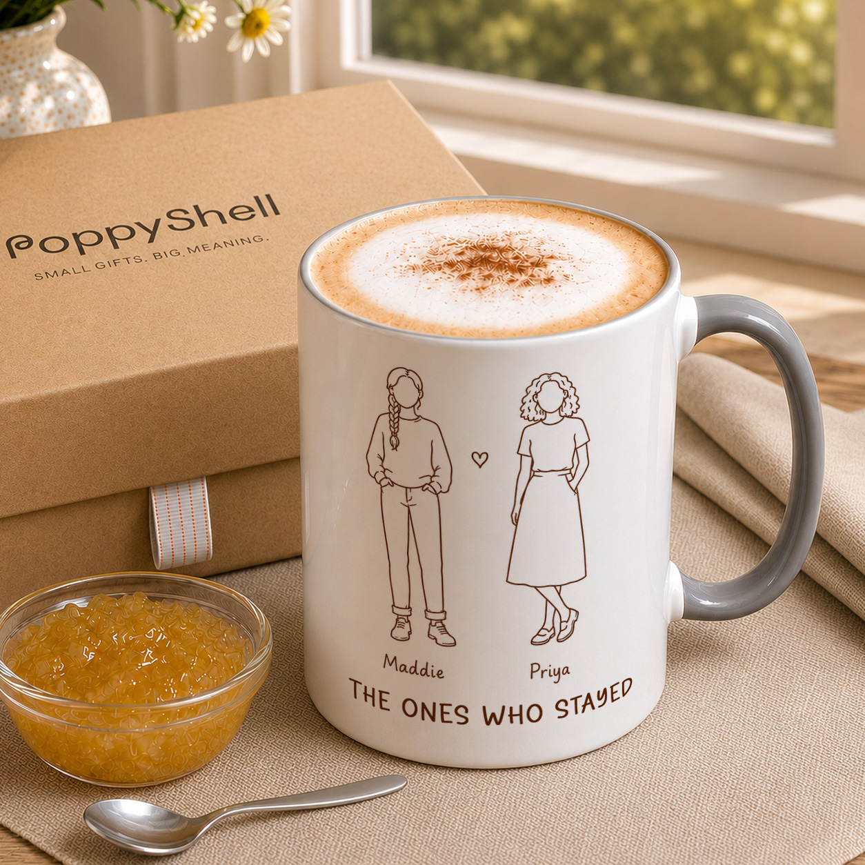 Personalised Best Friends Mug – Custom Faceless Friendship Gift - Image 3
