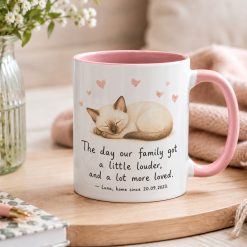 Personalised Cat Mug – Custom Name and Gotcha Date Gift - Image 4