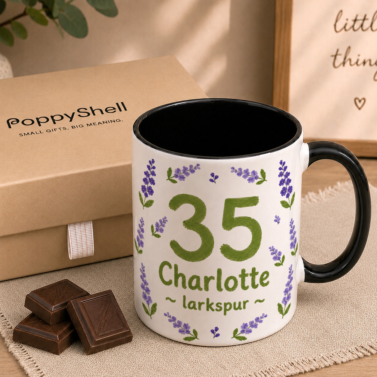 Personalised Birth Flower Milestone Mug – Custom Name & Age Gift - Image 4