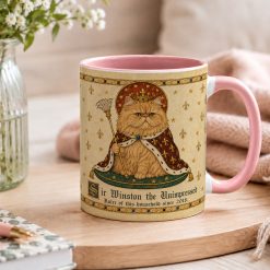 Personalised Medieval Cat Mug – Custom Name and Year Gift - Image 3