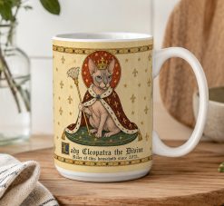 Personalised Medieval Cat Mug – Custom Name and Year Gift - Image 5