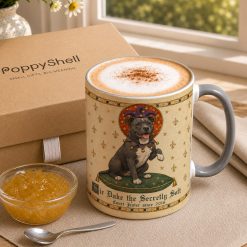 Personalised Medieval Dog Mug – Custom Name and Year Gift - Image 3