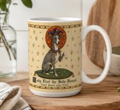 Personalised Medieval Dog Mug – Custom Name and Year Gift - Image 5