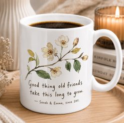 Personalised Old Friends Mug – Custom Names & Since Year