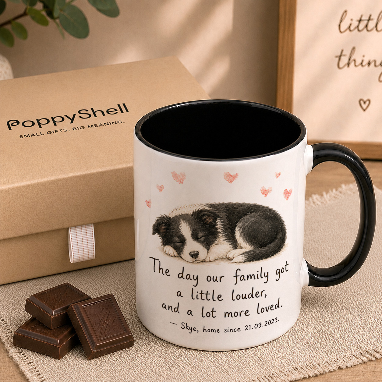 Personalised New Puppy Mug – Custom Dog Name and Date Gift - Image 2