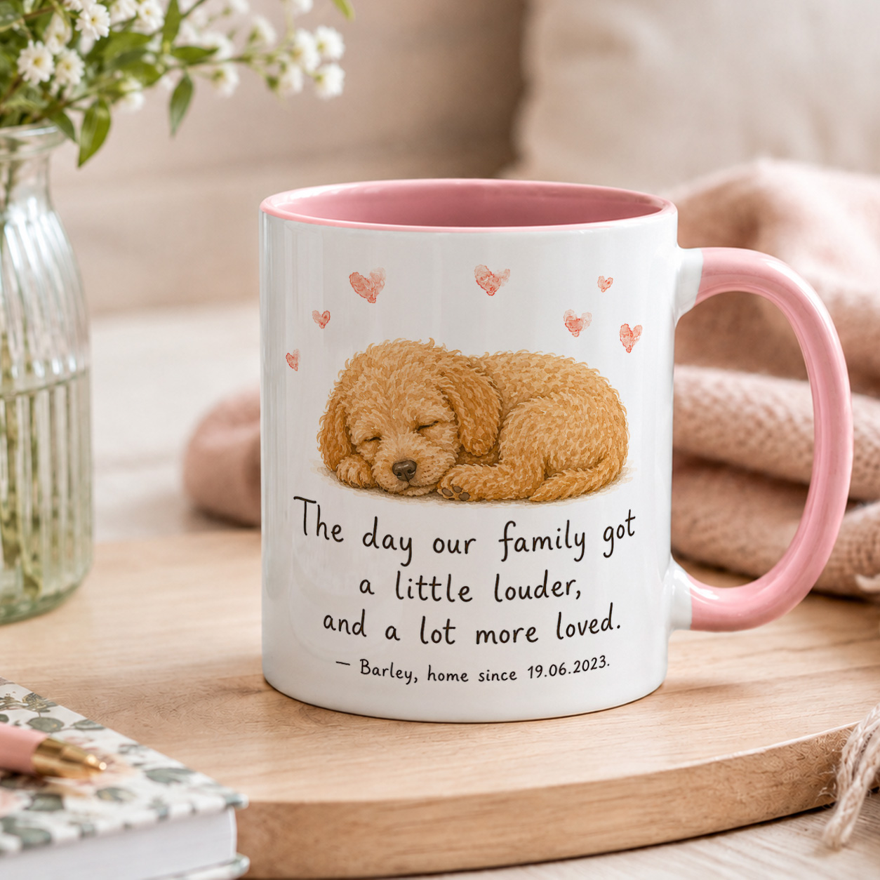 Personalised New Puppy Mug – Custom Dog Name and Date Gift - Image 4