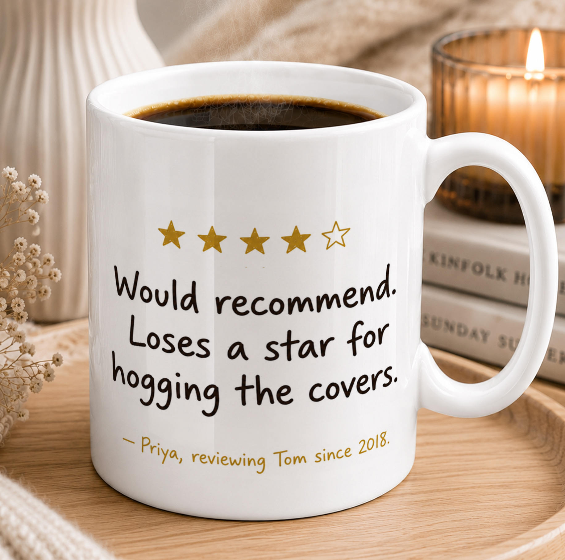 Personalised Partner Review Mug – Funny Couple Gift