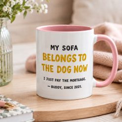 Personalised Dog Sofa Mug – Funny Dog Owner Gift - Image 4