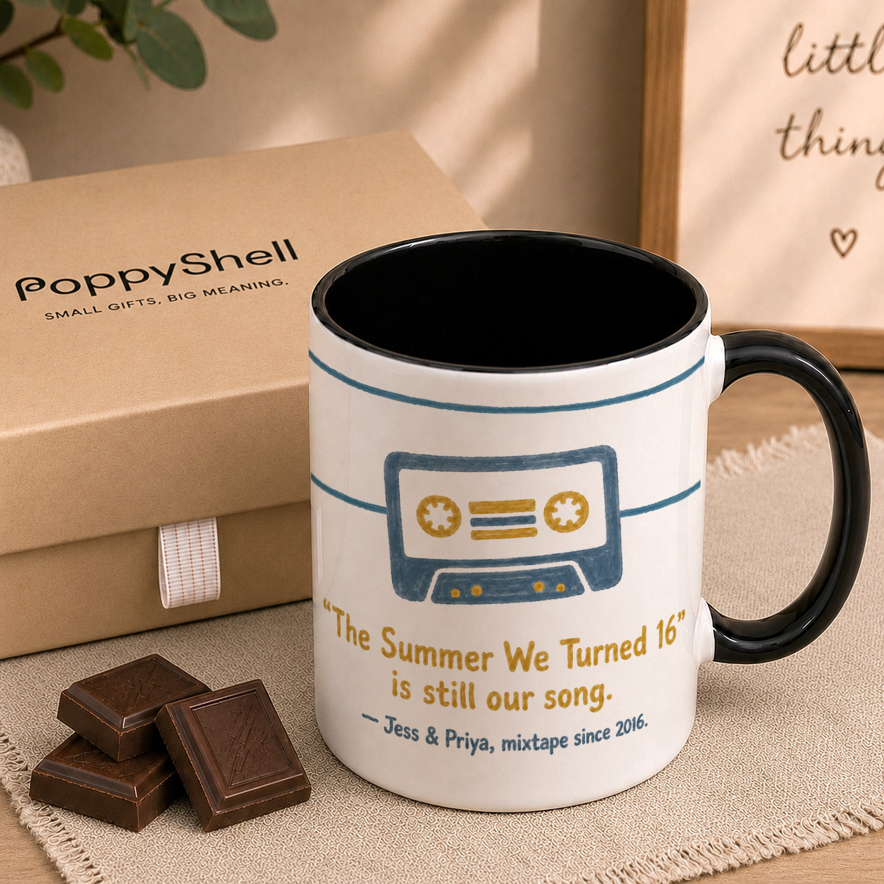 Personalised Friendship Song Mug – Custom Names & Year Gift - Image 4