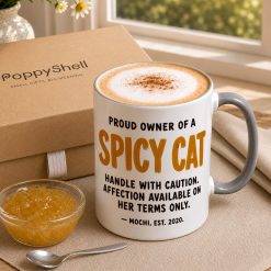 Personalised Spicy Cat Mug – Funny Cat Owner Gift - Image 3