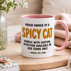 Personalised Spicy Cat Mug – Funny Cat Owner Gift - Image 4